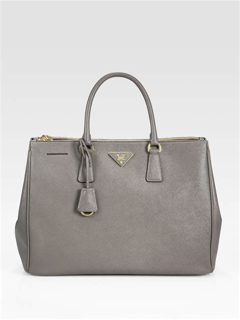 prada grey saffiano tote|prada saffiano lux tote bag.